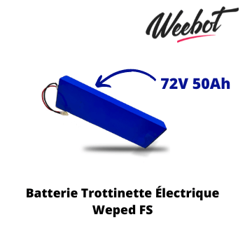 batterie interne compatible trottinette electrique weped fs haute performance 72v 50ah