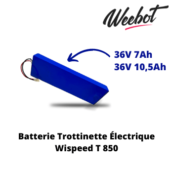 batterie interne trottinette electrique wispeed t850 36v pas cher