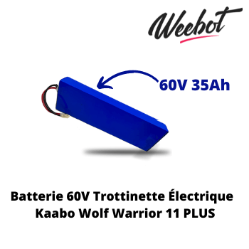 batterie interne trottinette electrique wolf warrior 11 plus kaabo 60v 35ah weebot haute performance