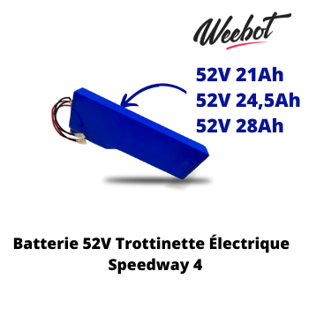batterie trottinette electrique 52v speedway 4 21ah 24 5ah 28ah haute performance