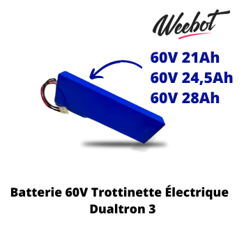 batterie interne trottinette electrique dualtron 3 60v weebot minimotors pas cher