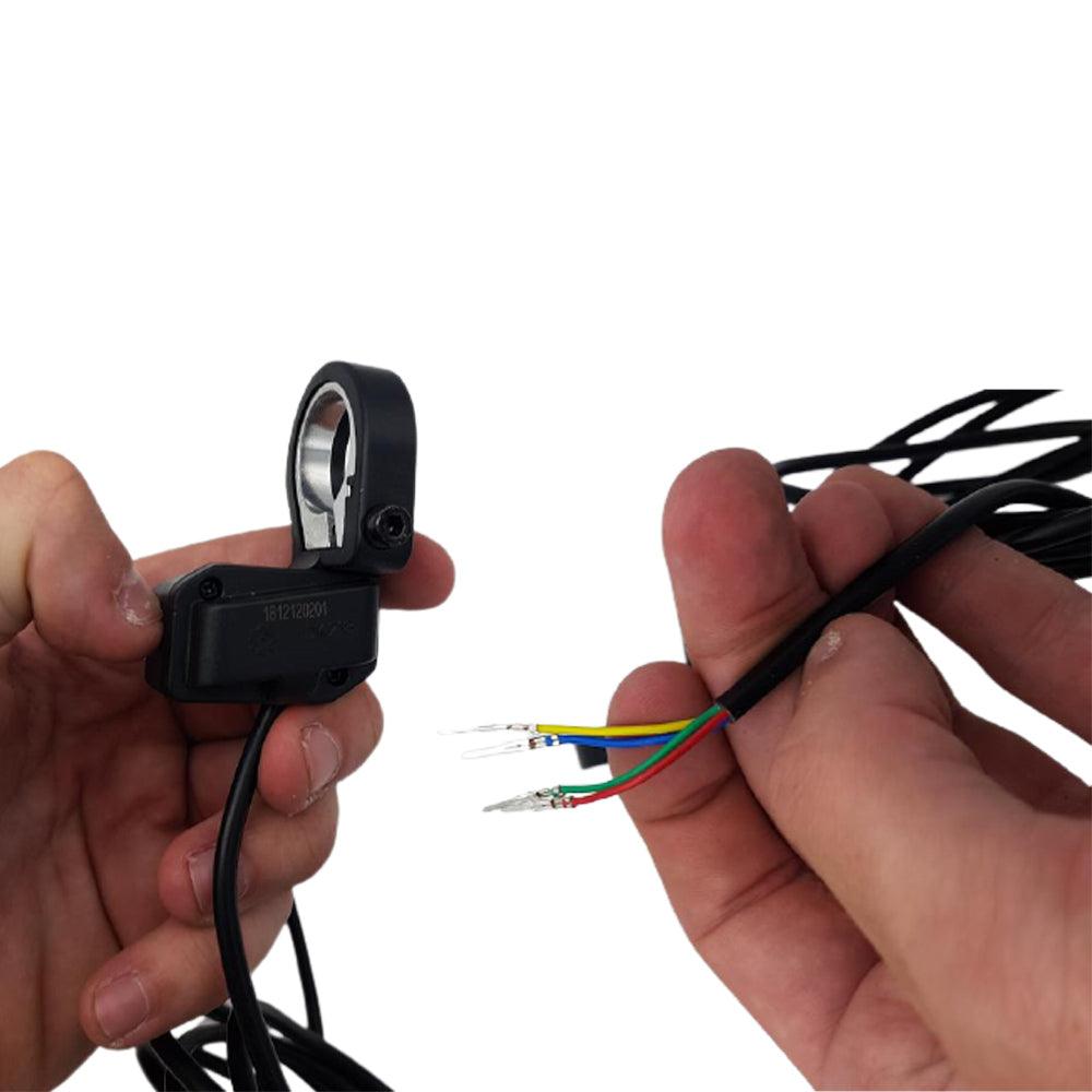 bouton single dual moteur trottinette électrique dualtron thunder cable connecteur branchement filaire