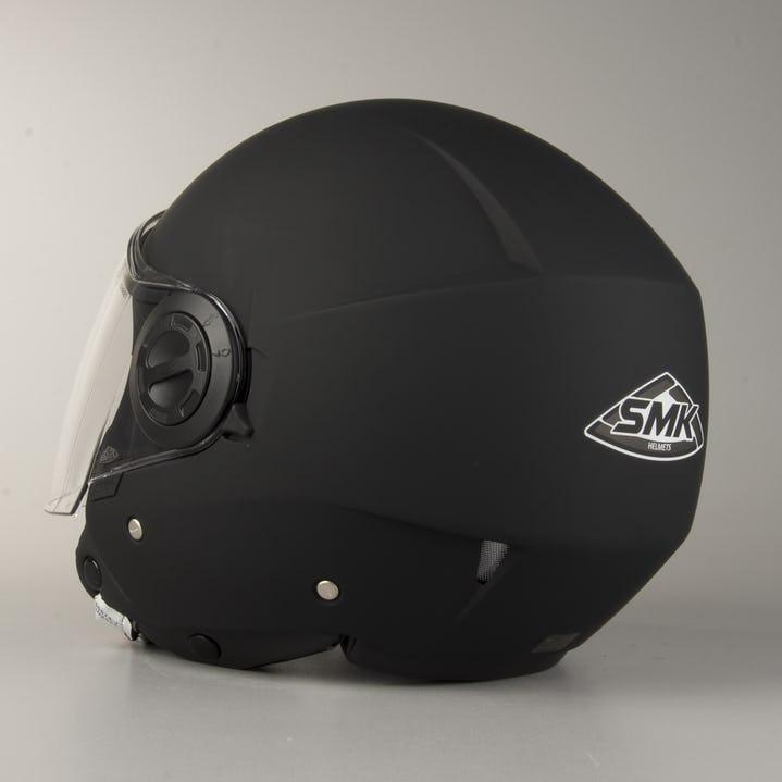 casque moto jet smk cooper noir mat black matte pas cher details
