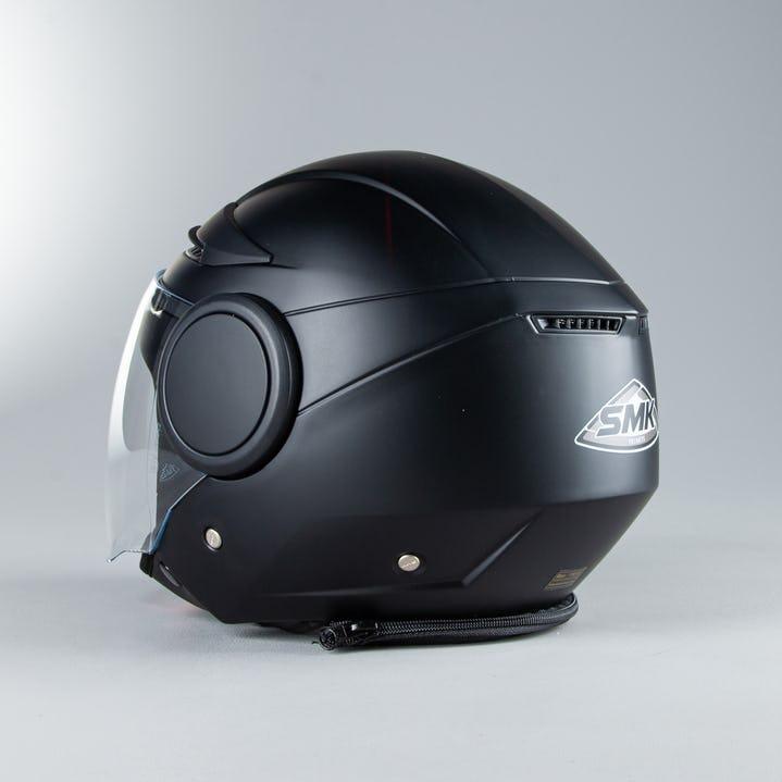 Casque Jet Scooter Noir Mat M - Homologué ECE 22-06 - Visière Anti-rayures, Taille 57-58cm