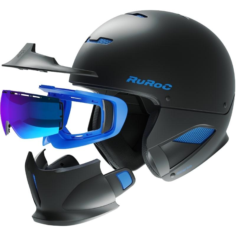 casque ruroc rg1 dx black ice lunette