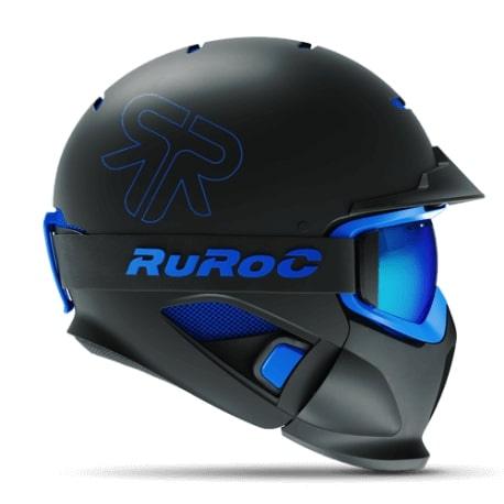 casque ruroc rg1 dx black ice profil