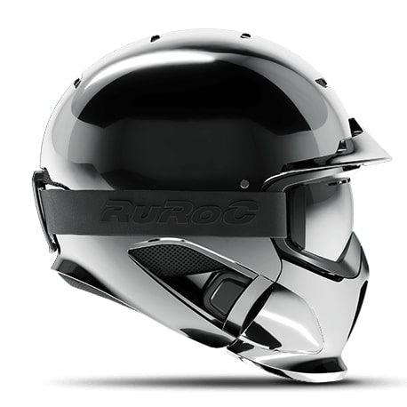 casque ruroc rg1 dx chrome profil