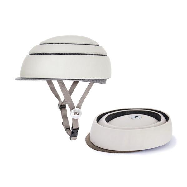 casque velo pliable closca fuga blanc