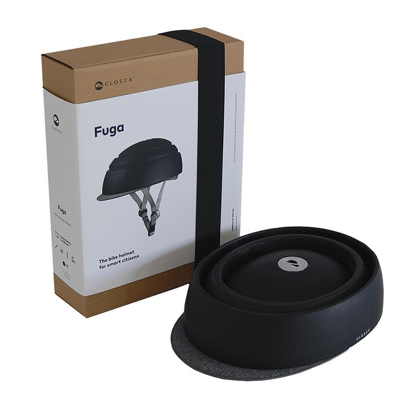 casque velo pliable closca fuga boite noir