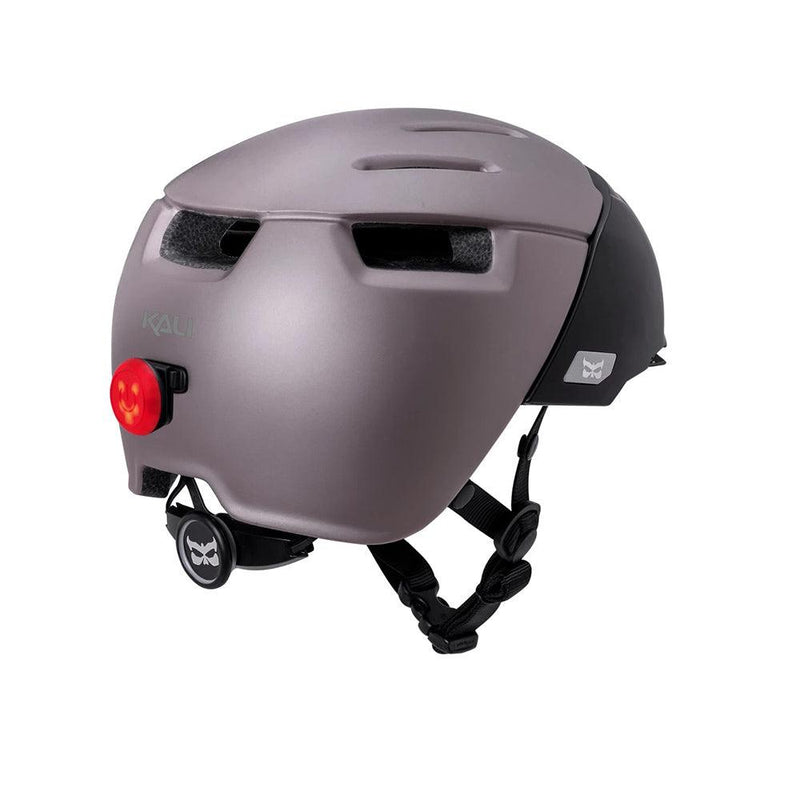 casque velo visiere kali protectives city gris led