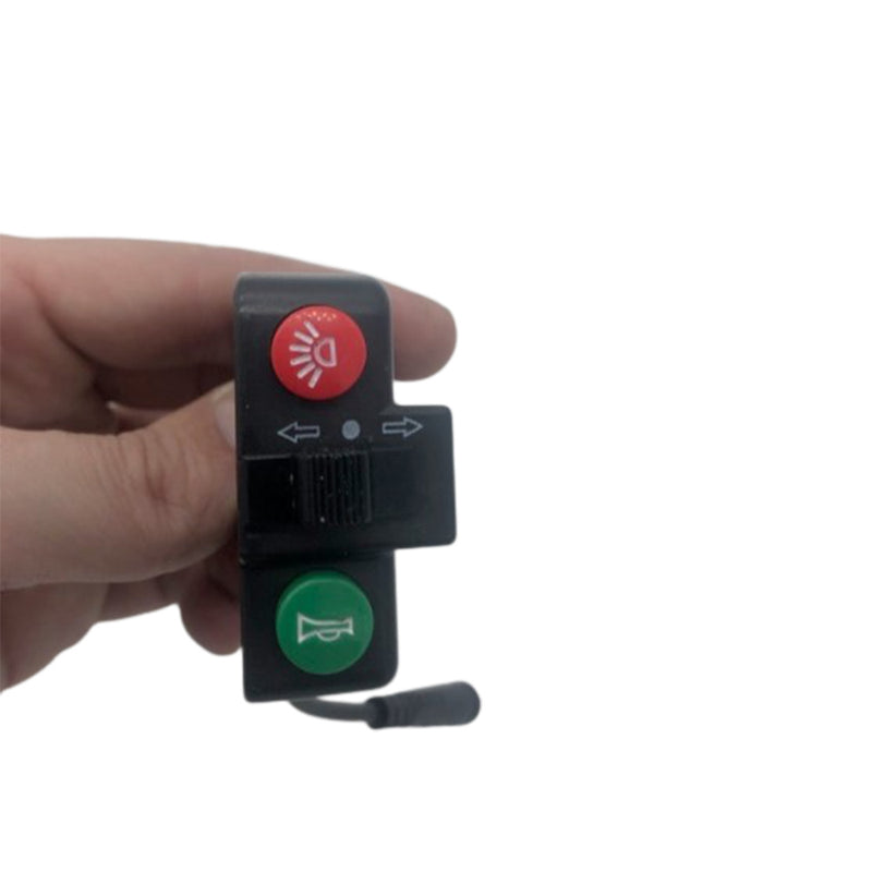 commodo klaxon phare trottinette électrique weebot zephyr bouton commande vert rouge clignotants
