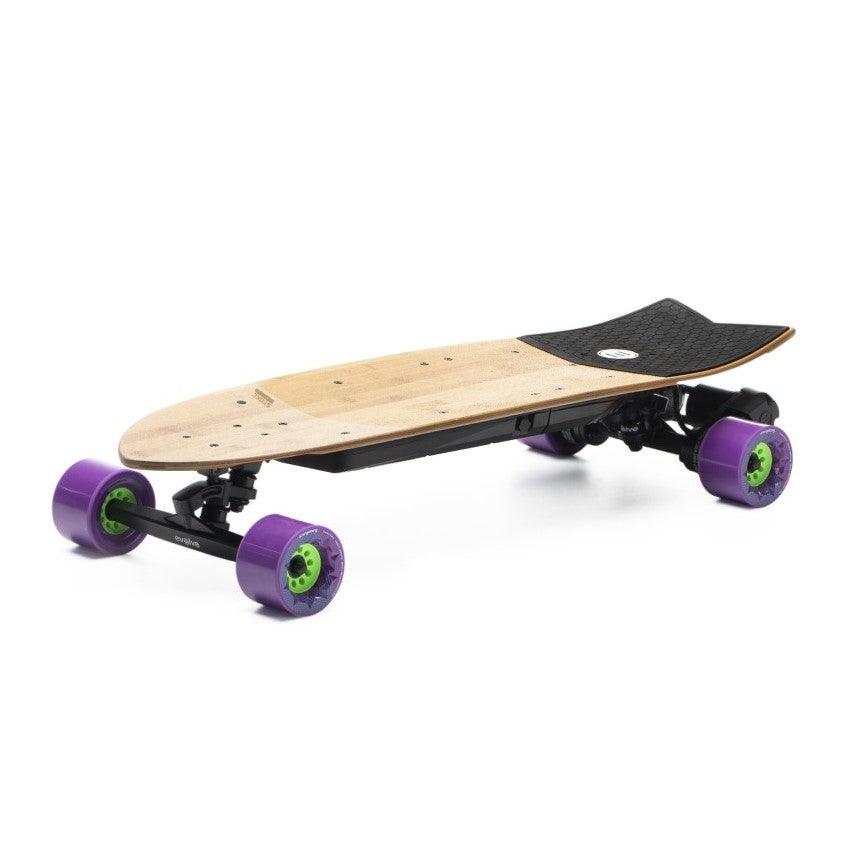 cruiserboard electrique evolve stoke roue violet