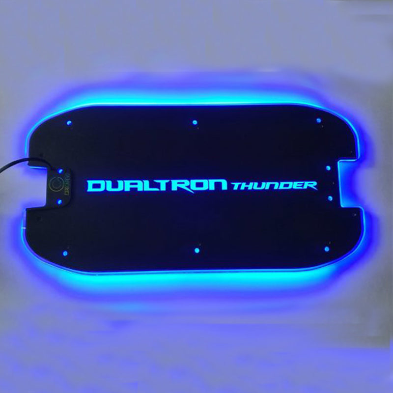 deck lumieux trottientte electrique dualtron thunder 3d carbonrevo bleu finition mat