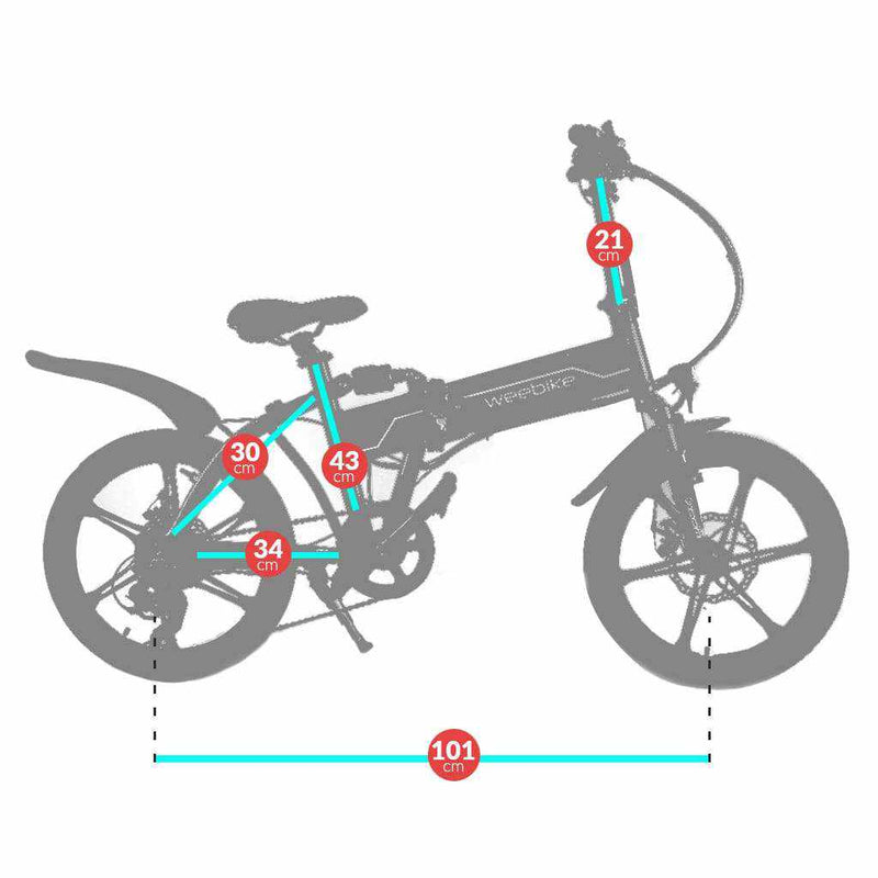 Vélo électrique pliant - Le Road Gris - Weebot