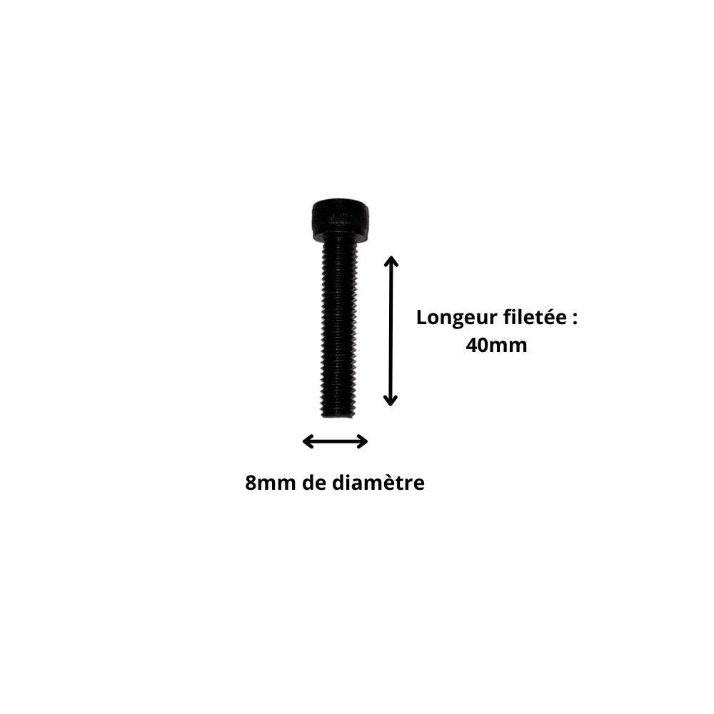 dimensions vis m8x40 tête cylindrique 