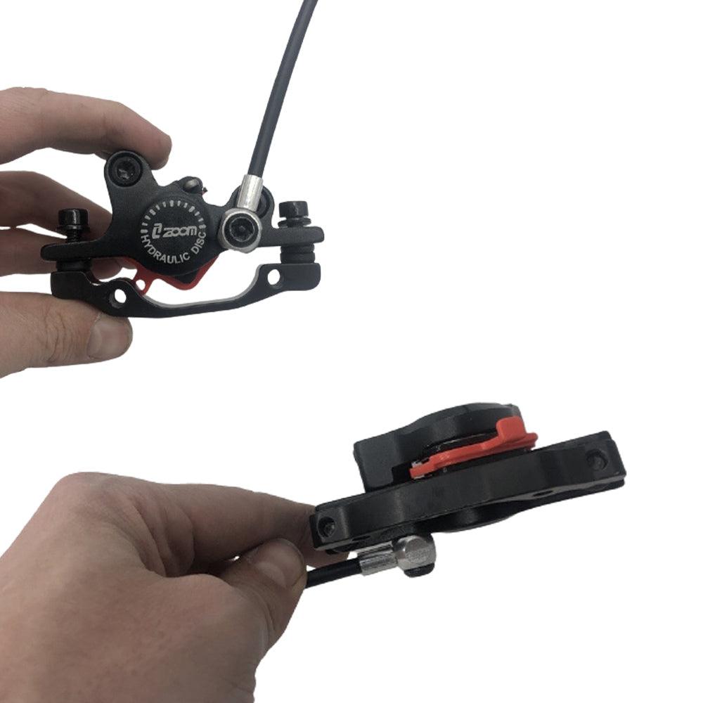 Freins Disque Hydrauliques Avant/arrière 4 Pistons Pour Trottinette électrique (compatible Zoom) - Neuf Sous Garantie 2 Ans