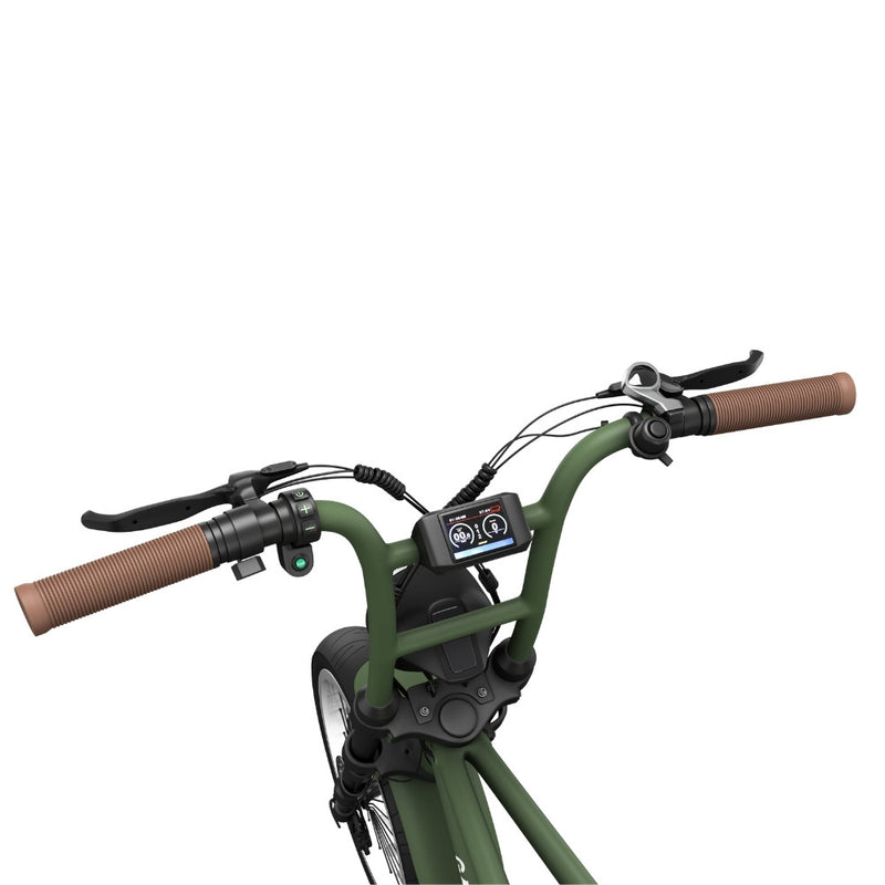 velo fat bike electrique garrett miller z vert militaire display bafang 750c affichage lcd couleur guidon