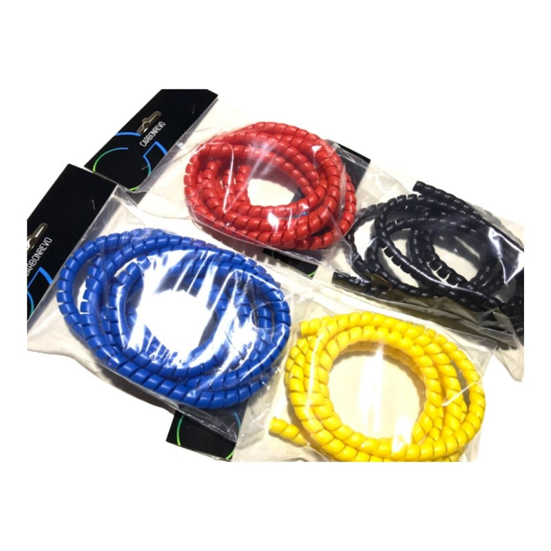 gaines protection cable assortiment bleu rouge jaune noir