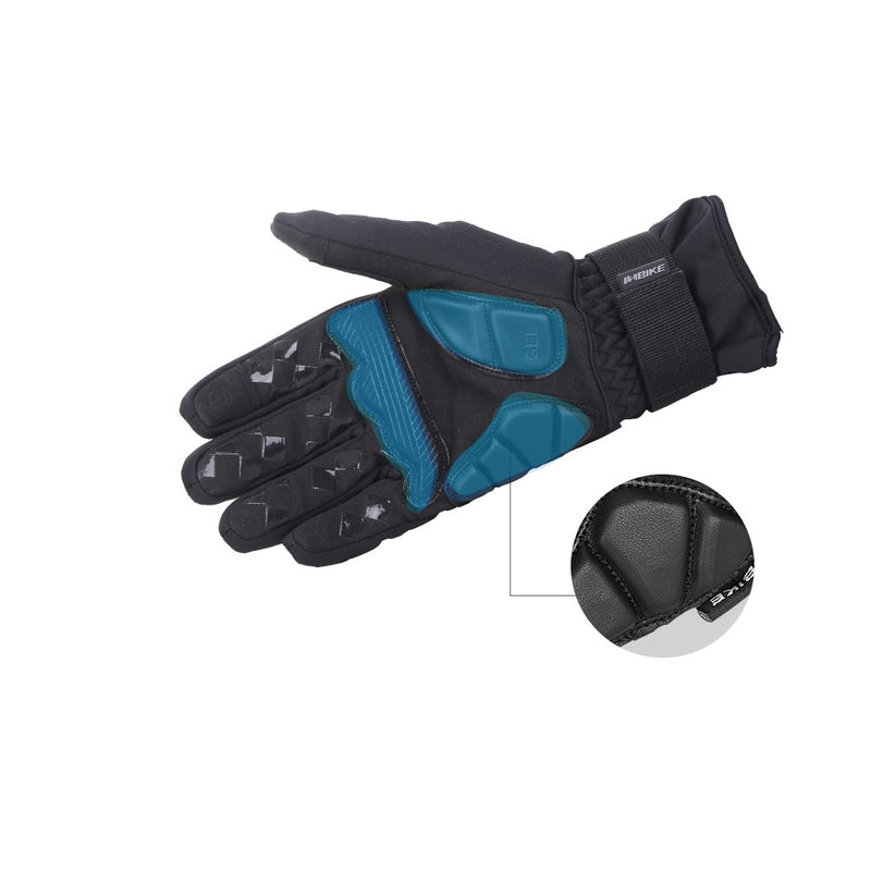 gant velo protection thermique gel poche noir