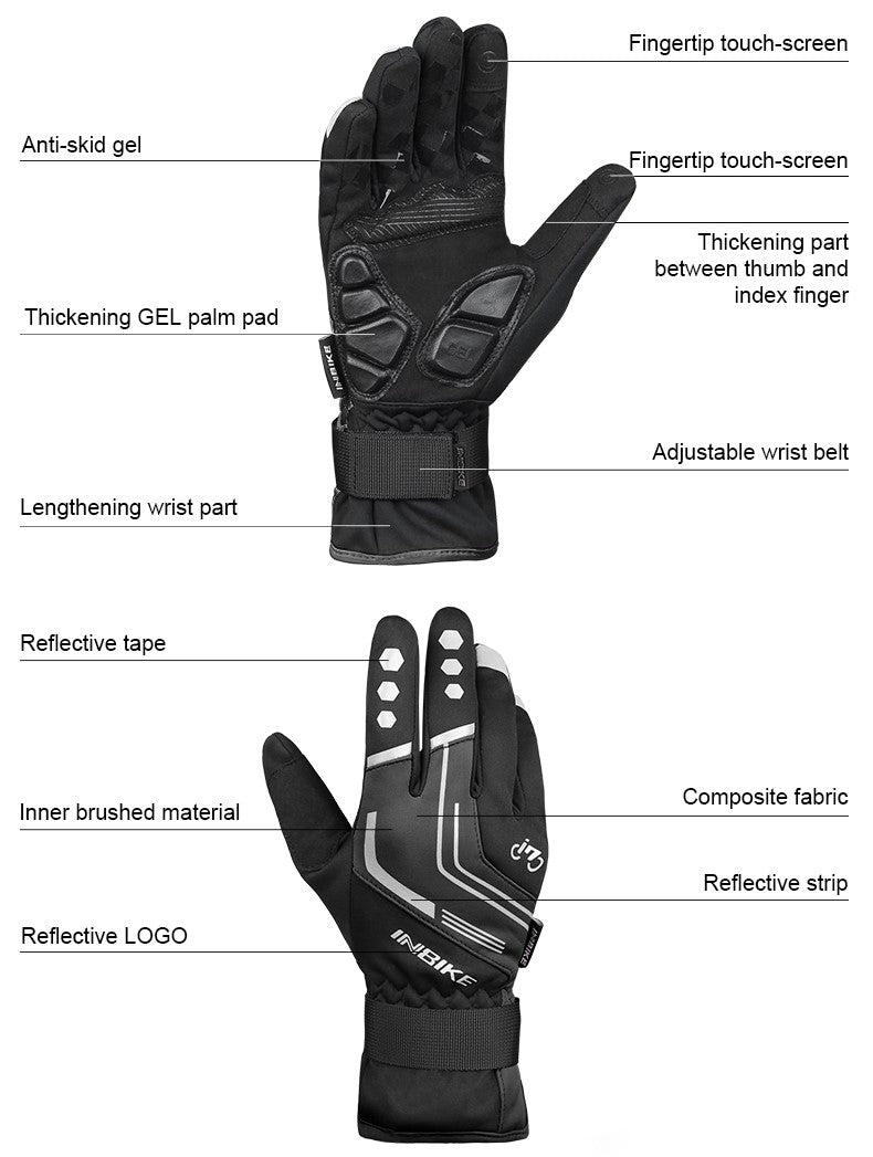 gant velo protection thermique noir caracteristiques