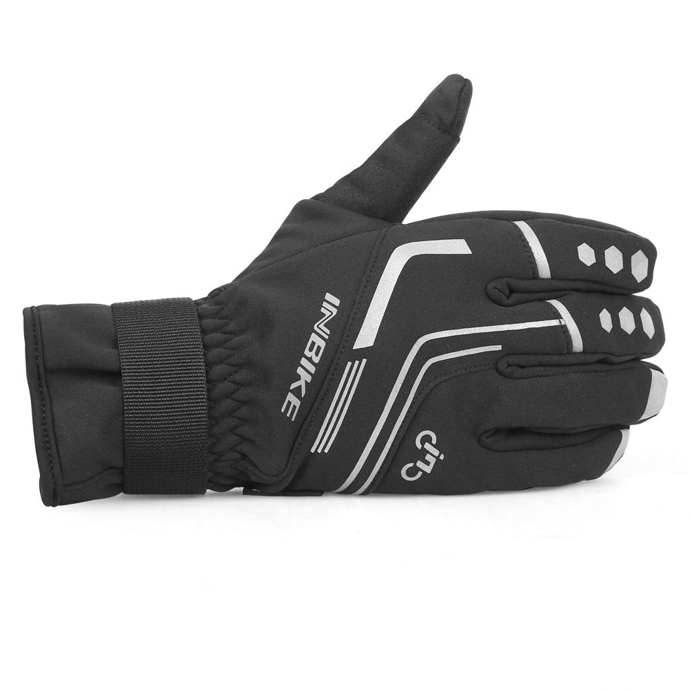 gant velo protection thermique reflecteur noir