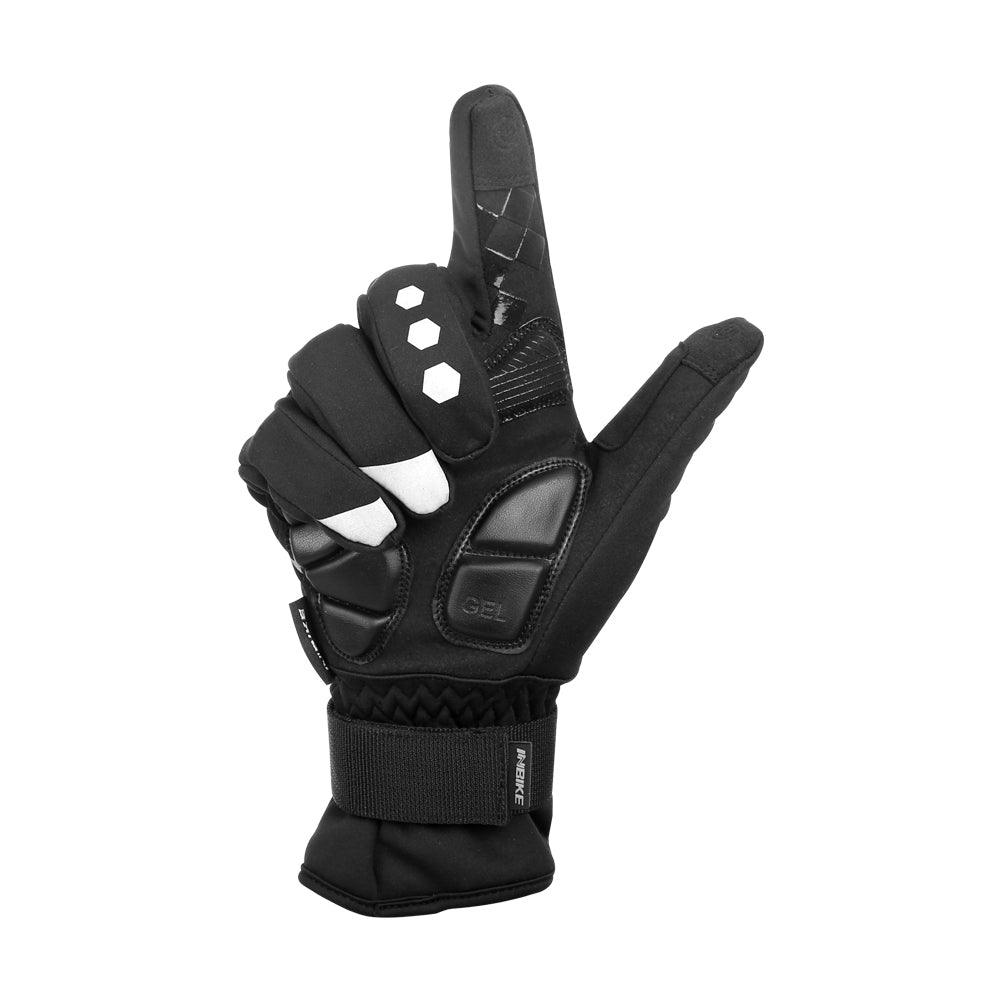 gant velo protection thermique rembourre noir