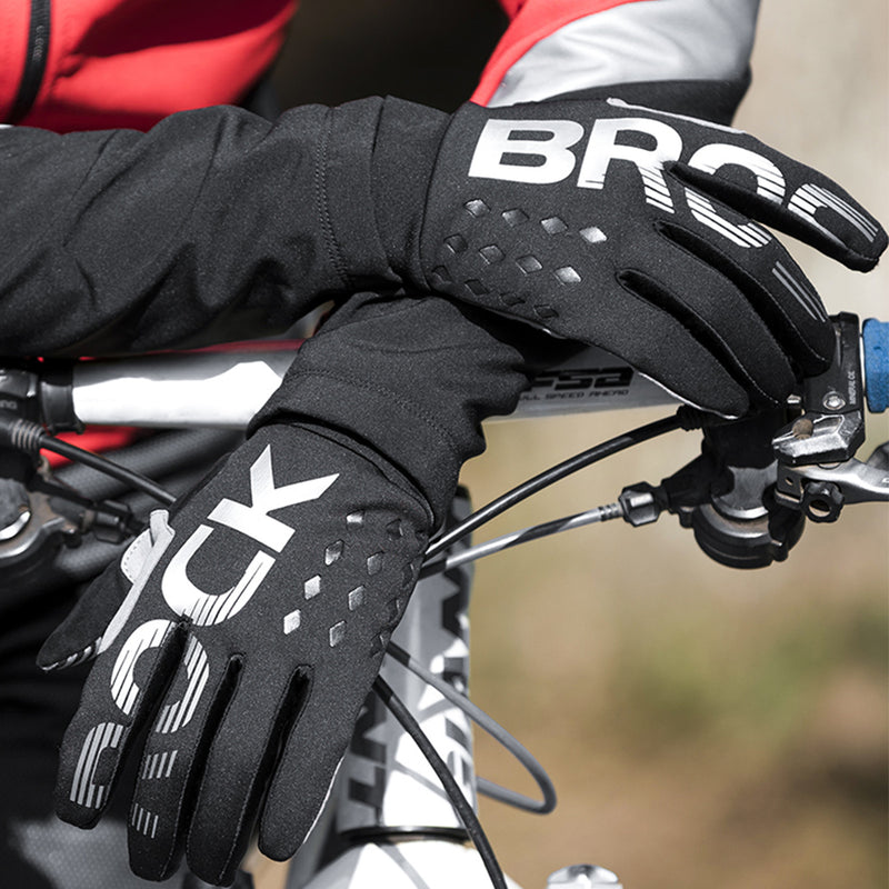 gants velo protection cycliste noir gris coupe vent pas cher lifestyle cyclisme
