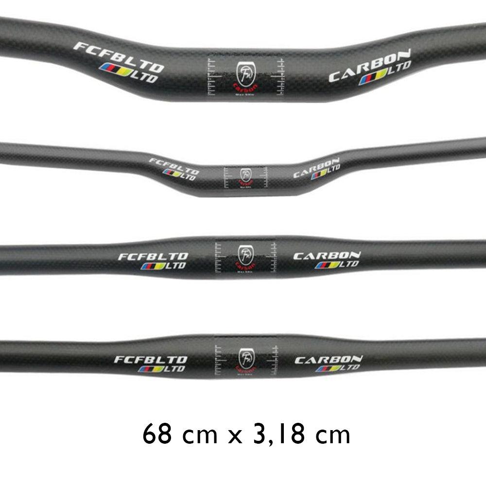 guidon fibre de carbone trottinette électrique léger pas cher 680mm dimension 68 cm