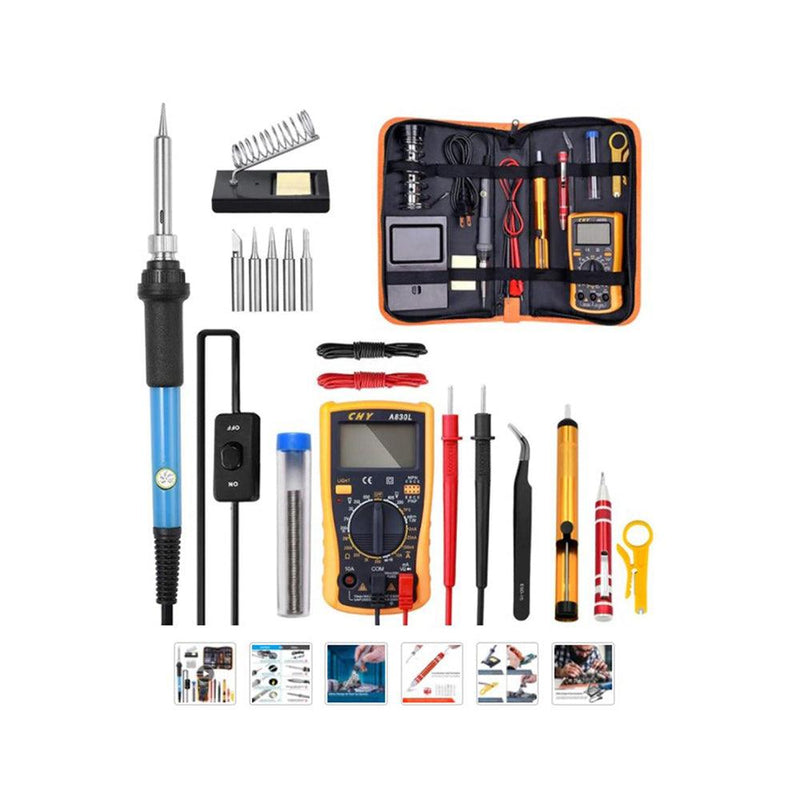 kit outils électrique réparation trousse multimetre fer souder tournevis partout sur soi