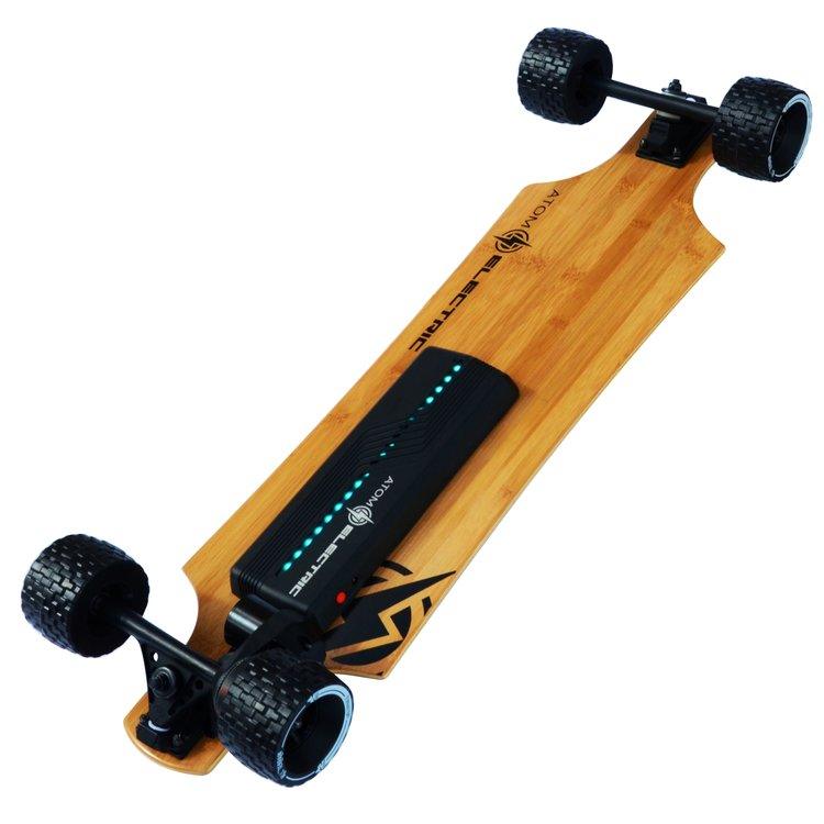 longboard electrique tout terrain atom electric b10x batterie samsung