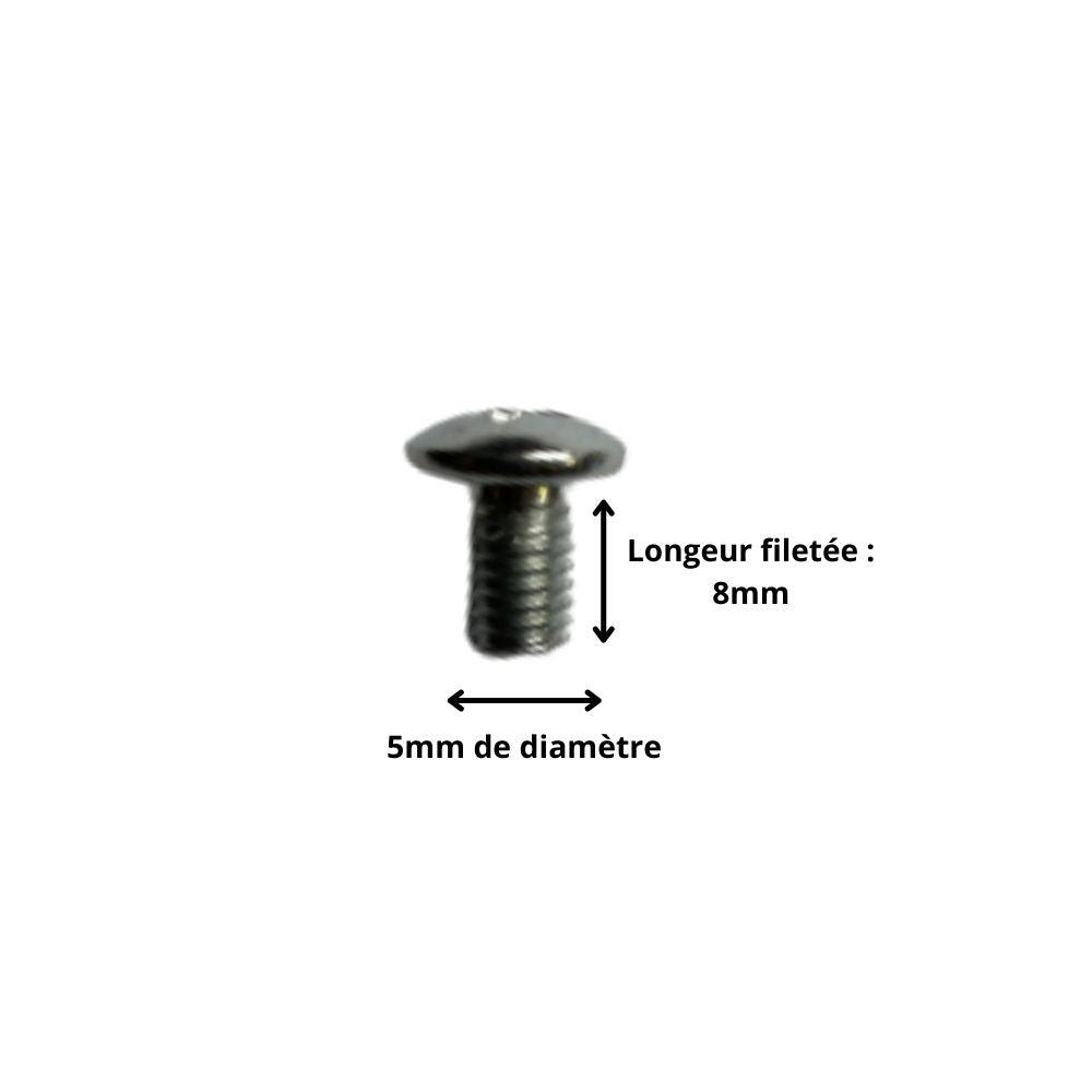 m5x8 vis tête ronde empreinte cruciforme dimensions
