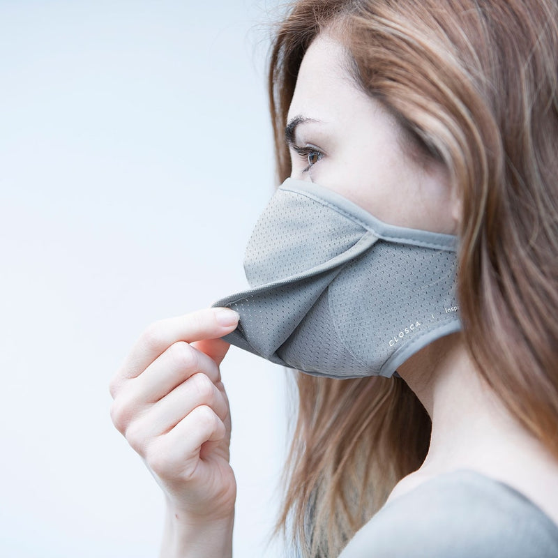 masque anti pollution closca gris respiration