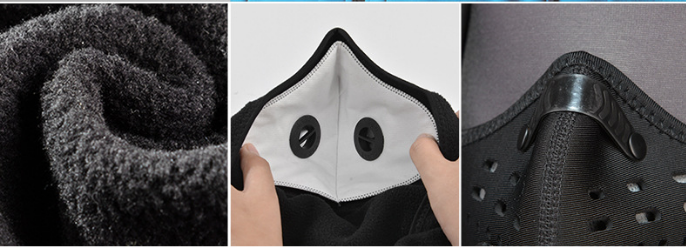 masque anti pollution hiver integral systeme filtre