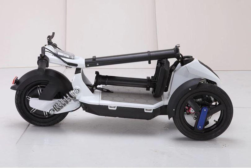 mini scooter electrique pliant 3 roues doohan ilark blanc