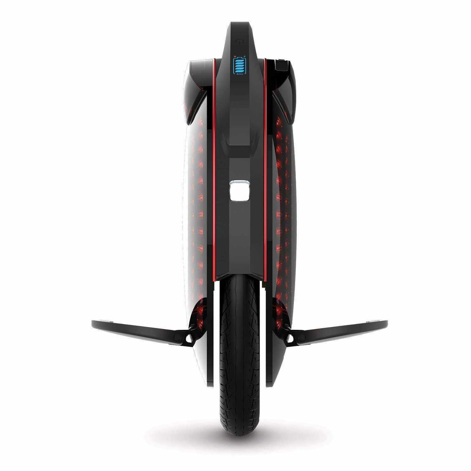 monocycle electrique Inmotion V8 pedales phare avant led