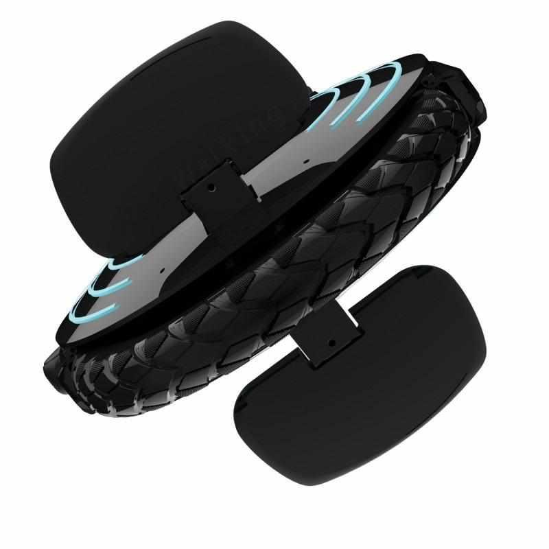 monoroue inmotion v10 noir pedale vue dessous
