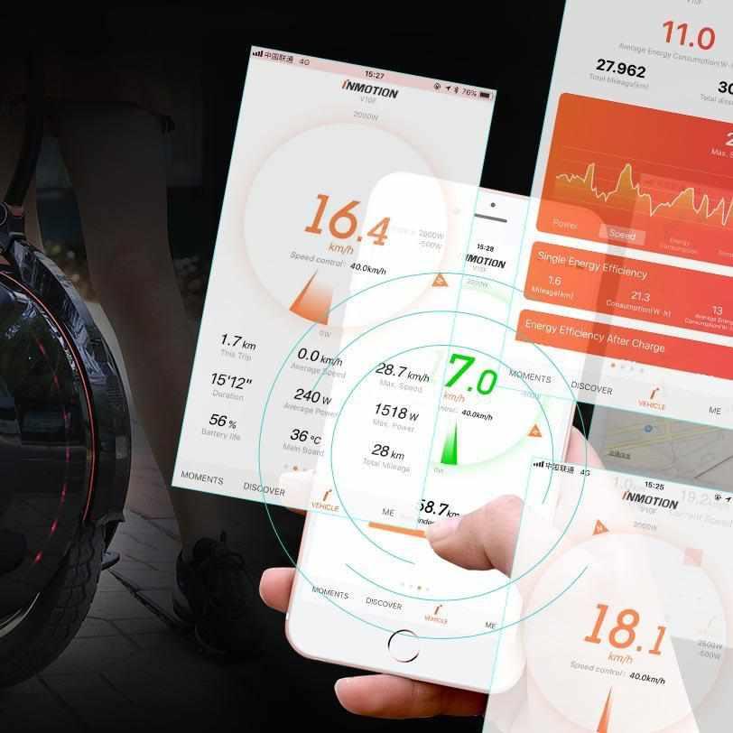 monoroue inmotion v10f application bluetooth