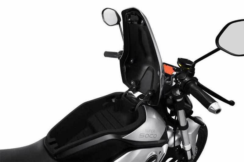 moto electrique super soco ts1200 coffre ouvert