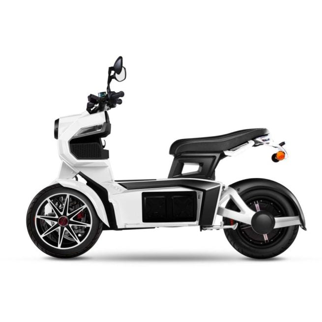 scooter electrique 3 roues doohan itank 50 blanc