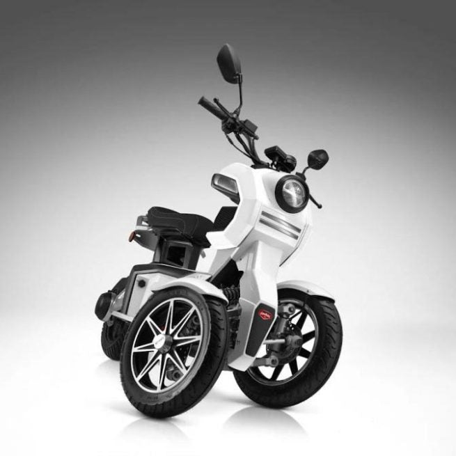 scooter electrique 3 roues doohan itank 50 blanc pas cher