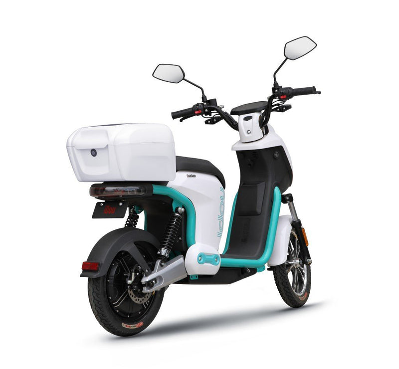 scooter electrique doohan idou 50 blanc top case pas cher