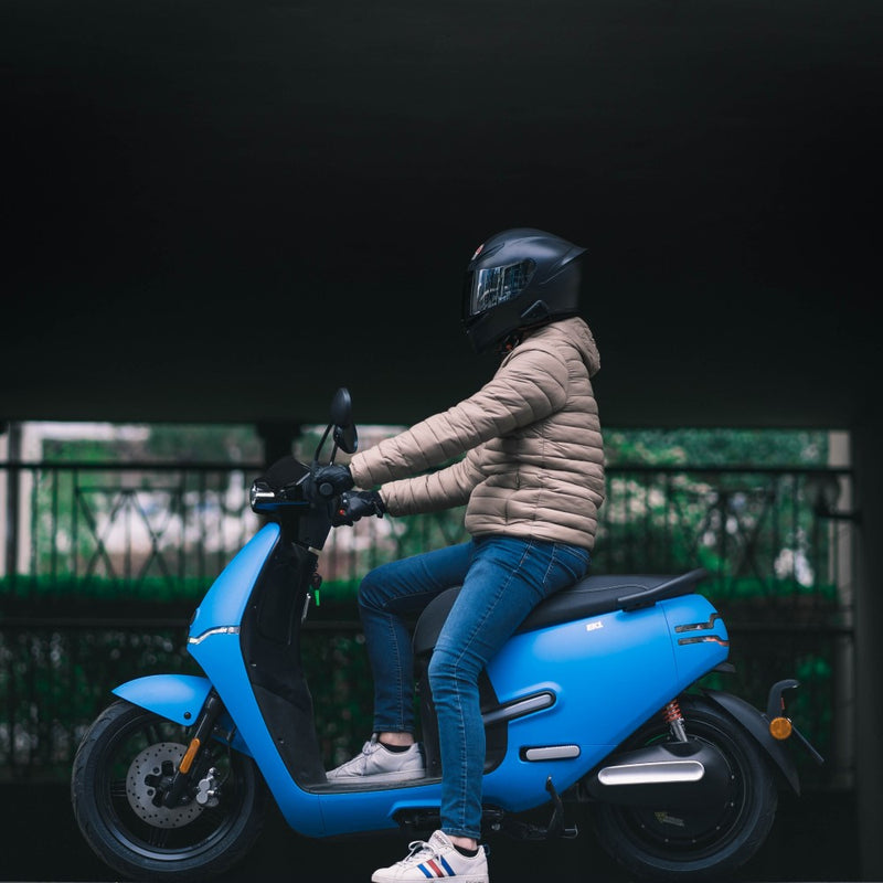 scooter électrique horwin ek1 bleu 50cc pas cher design tendance