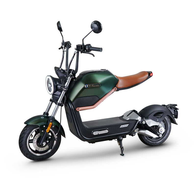 scooter electrique miku max vert marron