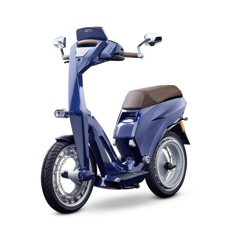 scooter electrique pliable ujet bleu