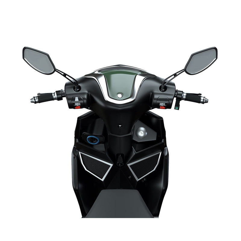 scooter electrique sunra hawk plus noir affichage lcd numerique guidon haut parleur bluetooth