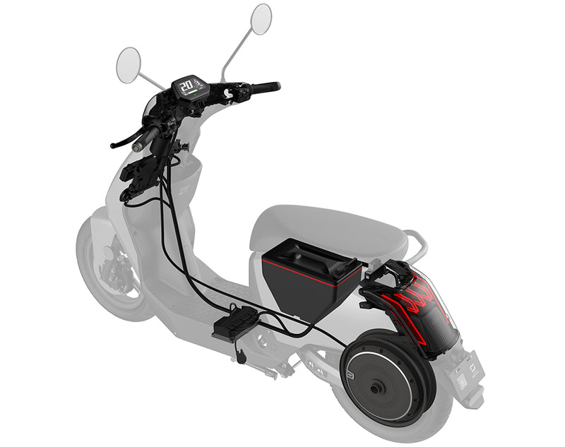 scooter electrique super soco cu x systeme frein