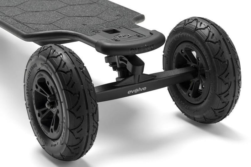 skateboard electrique evolve gtr carbone 2et1 truck avant tout chemin