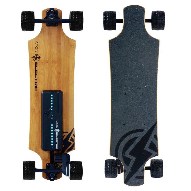 skateboard electrique tout terrain atom electric b10x france