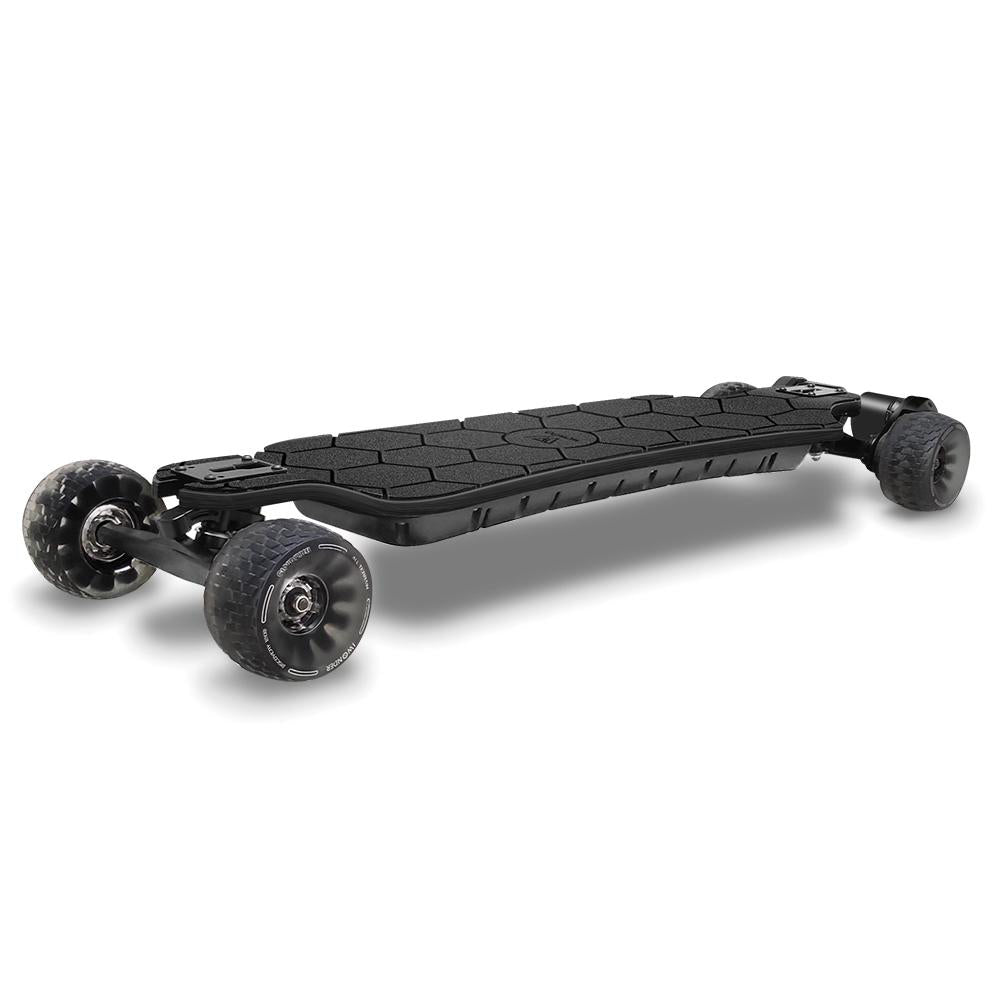 skateboard électrique wowgo at2 black 1500w longboard roues street 120mm