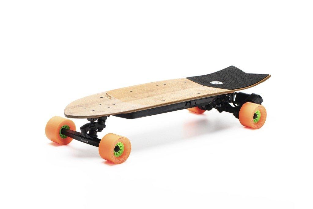 stakeboard electrique evolve stoke roue orange